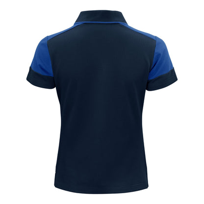 Navy-Cobalt - Side - Printer PRIME Womens-Ladies Polo Shirt