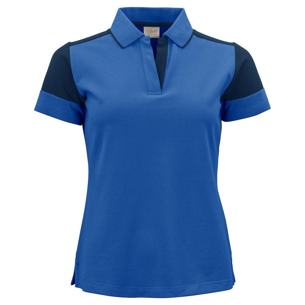 Cobalt Blue-Navy - Front - Printer PRIME Womens-Ladies Polo Shirt
