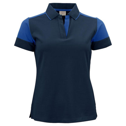 Navy-Cobalt Blue - Front - Printer PRIME Womens-Ladies Polo Shirt