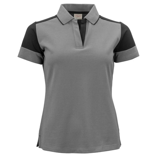 Anthracite-Black - Front - Printer PRIME Womens-Ladies Polo Shirt