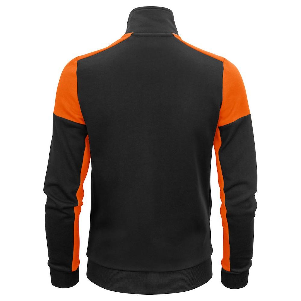 Black-Orange - Back - Printer Womens-Ladies Prime Jacket