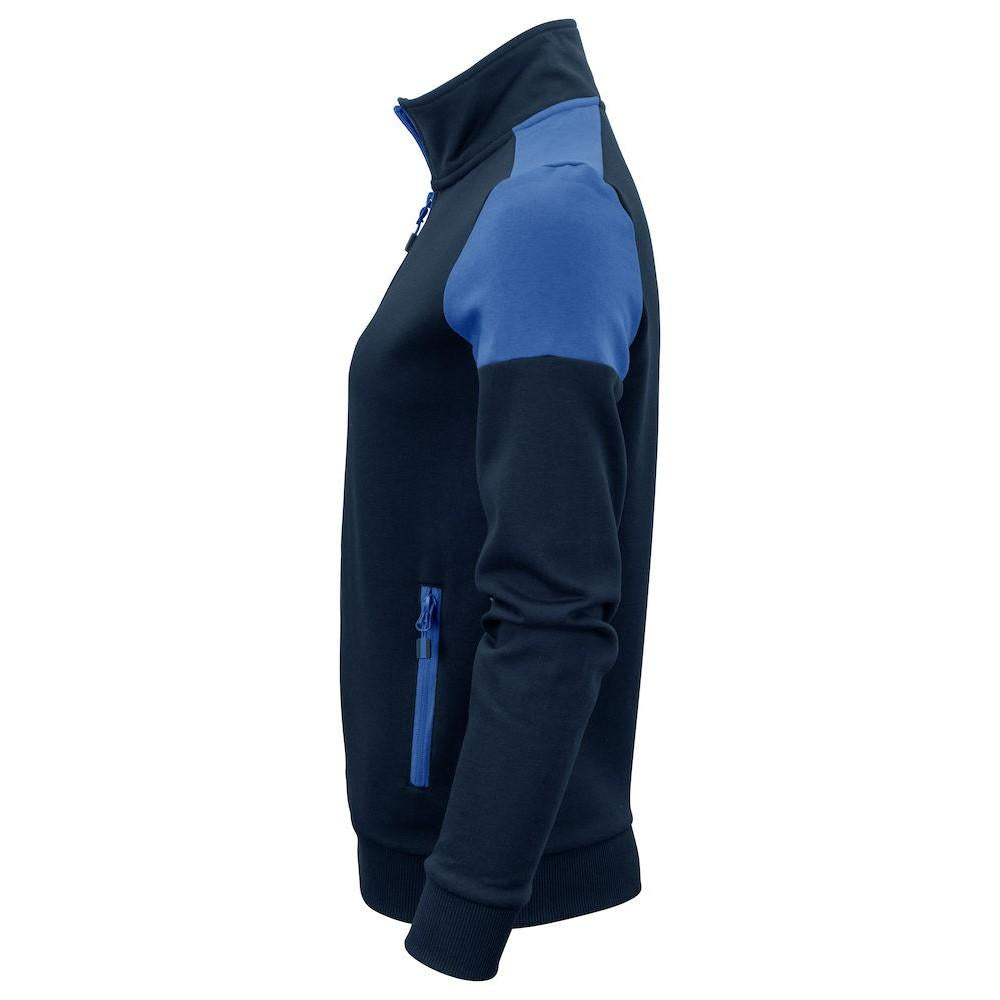 Navy-Cobalt Blue - Side - Printer Womens-Ladies Prime Jacket
