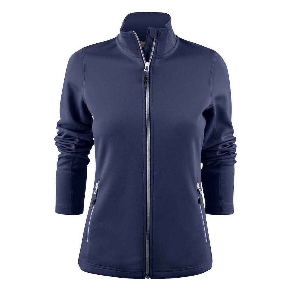 Navy - Front - Printer RED Womens-Ladies Powerslide Zipped Sweat Jacket