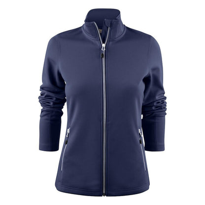 Navy - Front - Printer RED Womens-Ladies Powerslide Zipped Sweat Jacket