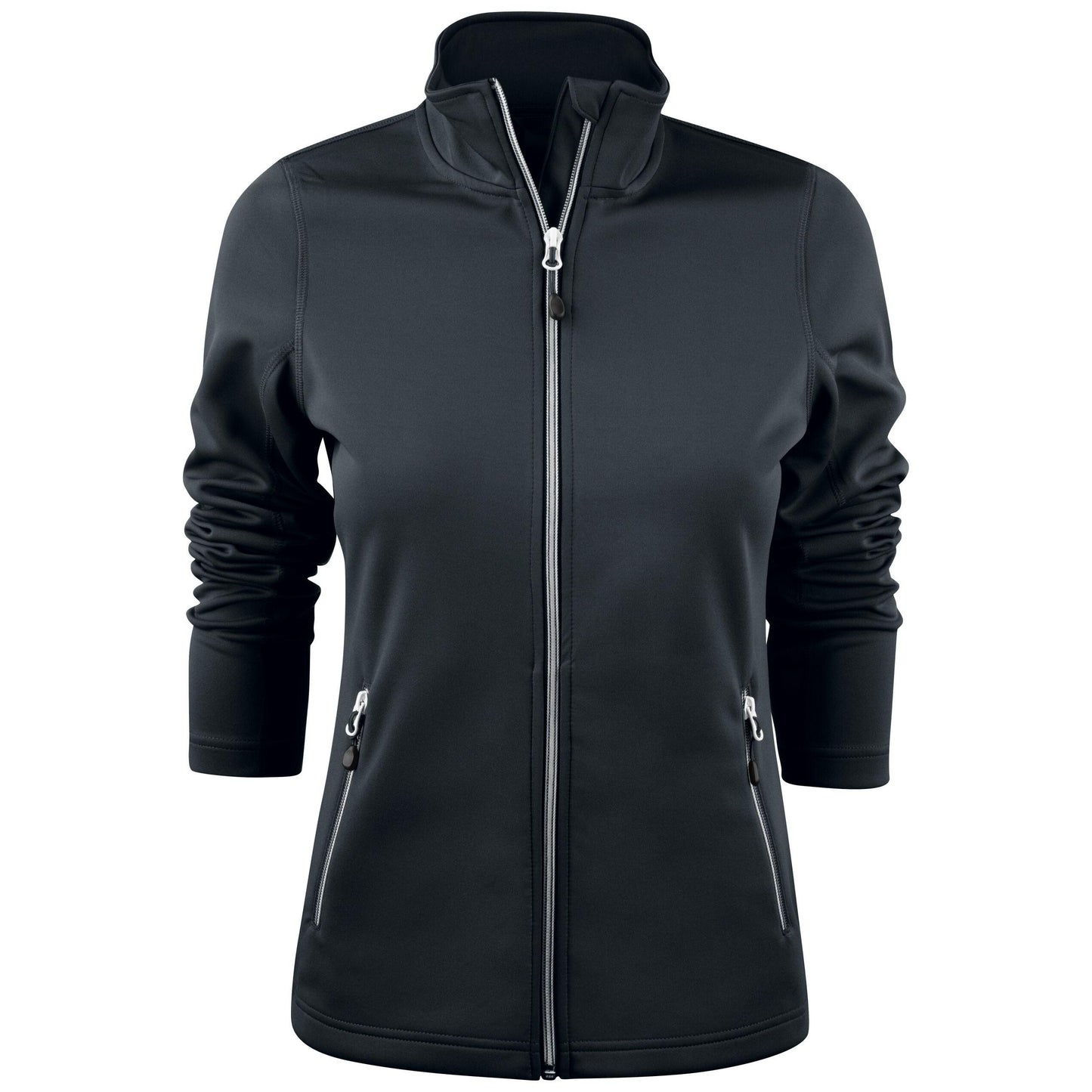 Grey Melange - Front - Printer RED Womens-Ladies Powerslide Zipped Sweat Jacket