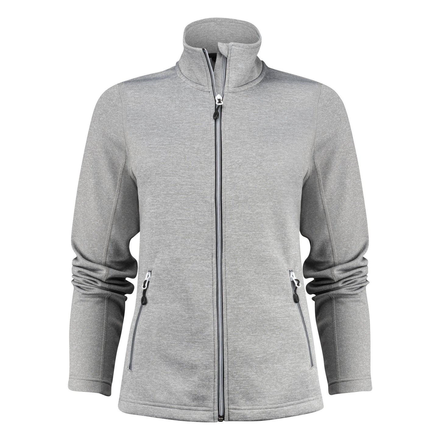 Grey Melange - Back - Printer RED Womens-Ladies Powerslide Zipped Sweat Jacket