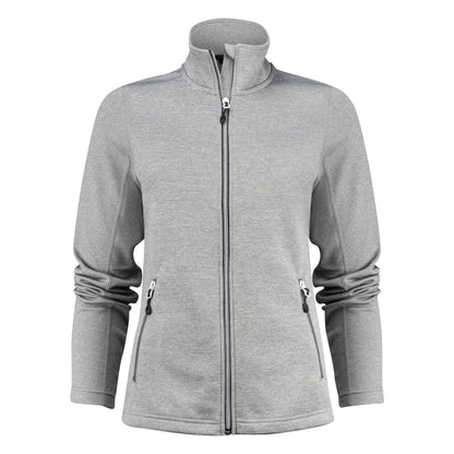 Grey Melange - Back - Printer RED Womens-Ladies Powerslide Zipped Sweat Jacket