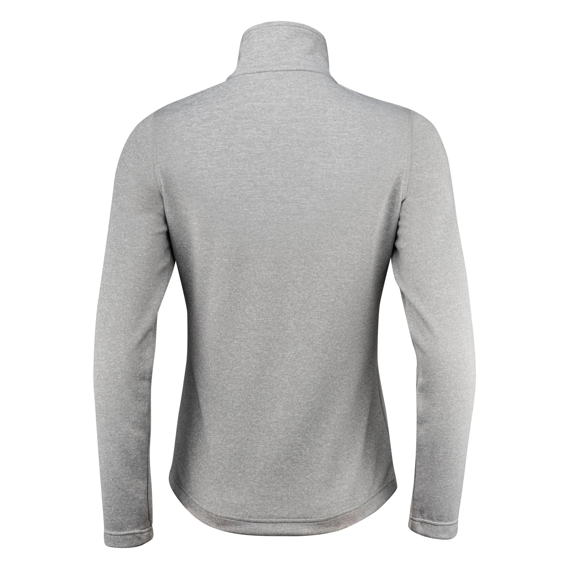 Grey Melange - Side - Printer RED Womens-Ladies Powerslide Zipped Sweat Jacket