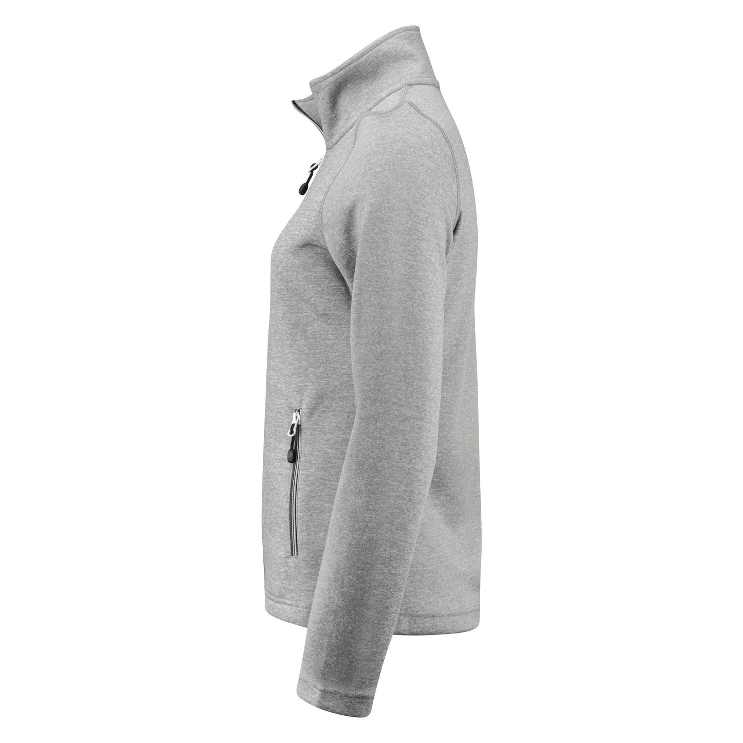 Grey Melange - Lifestyle - Printer RED Womens-Ladies Powerslide Zipped Sweat Jacket