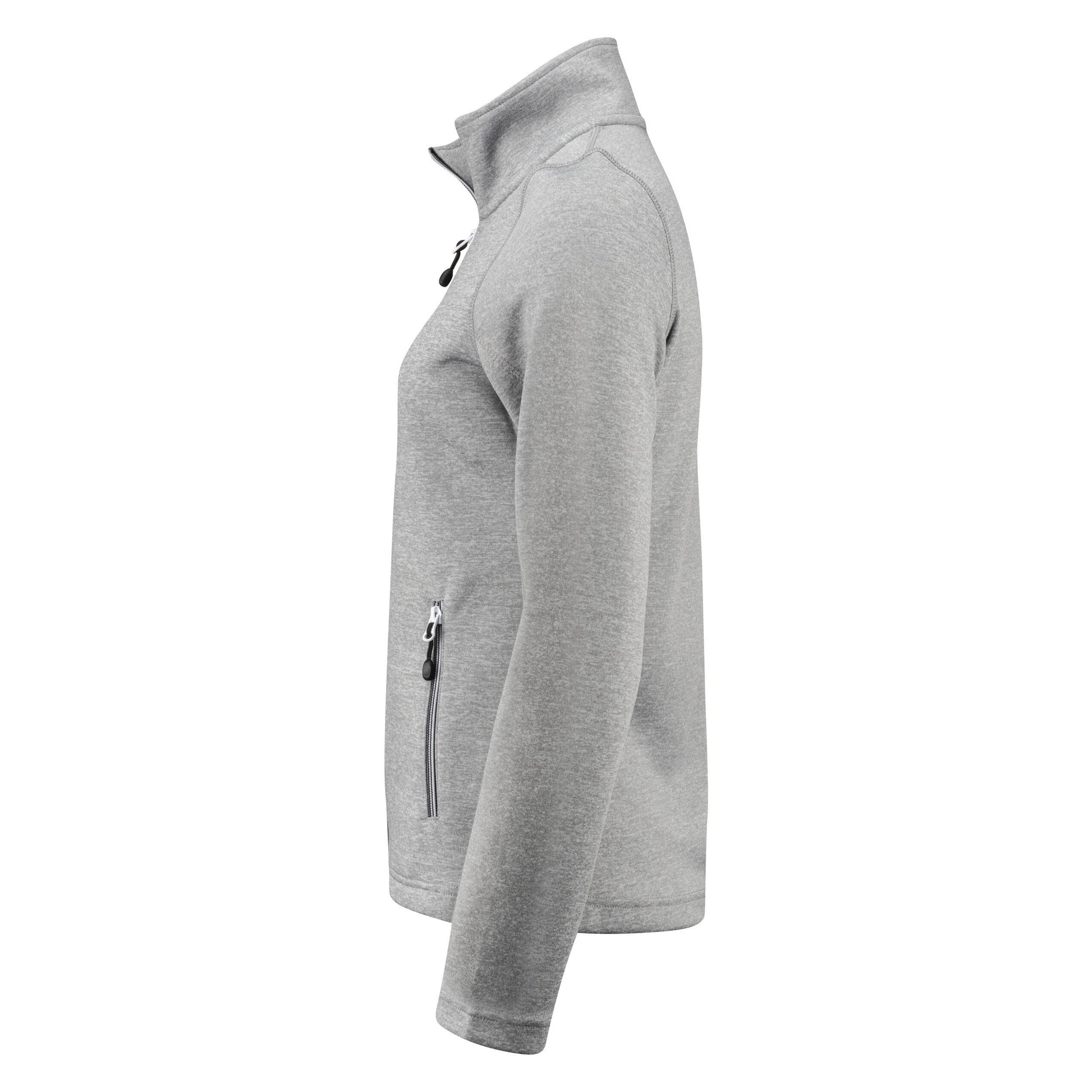 Grey Melange - Lifestyle - Printer RED Womens-Ladies Powerslide Zipped Sweat Jacket