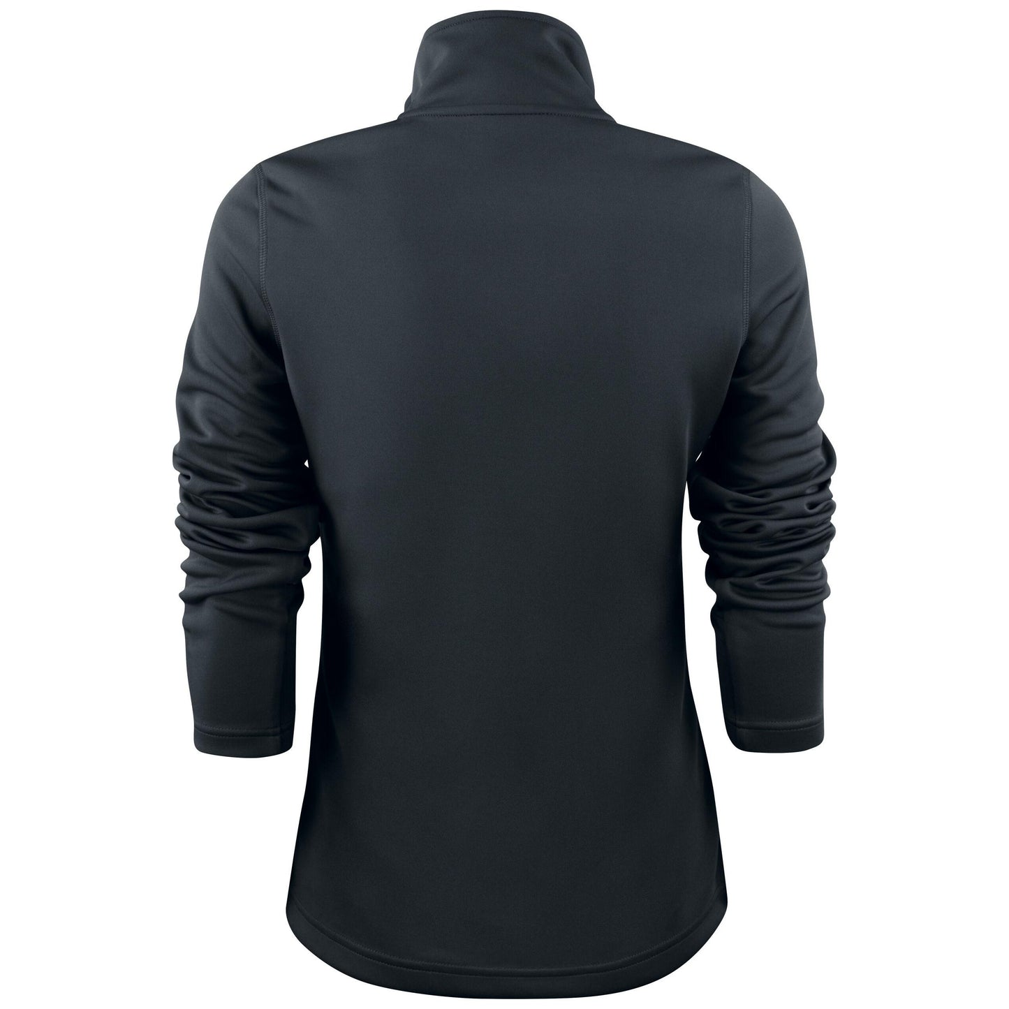 Black - Back - Printer RED Womens-Ladies Powerslide Zipped Sweat Jacket