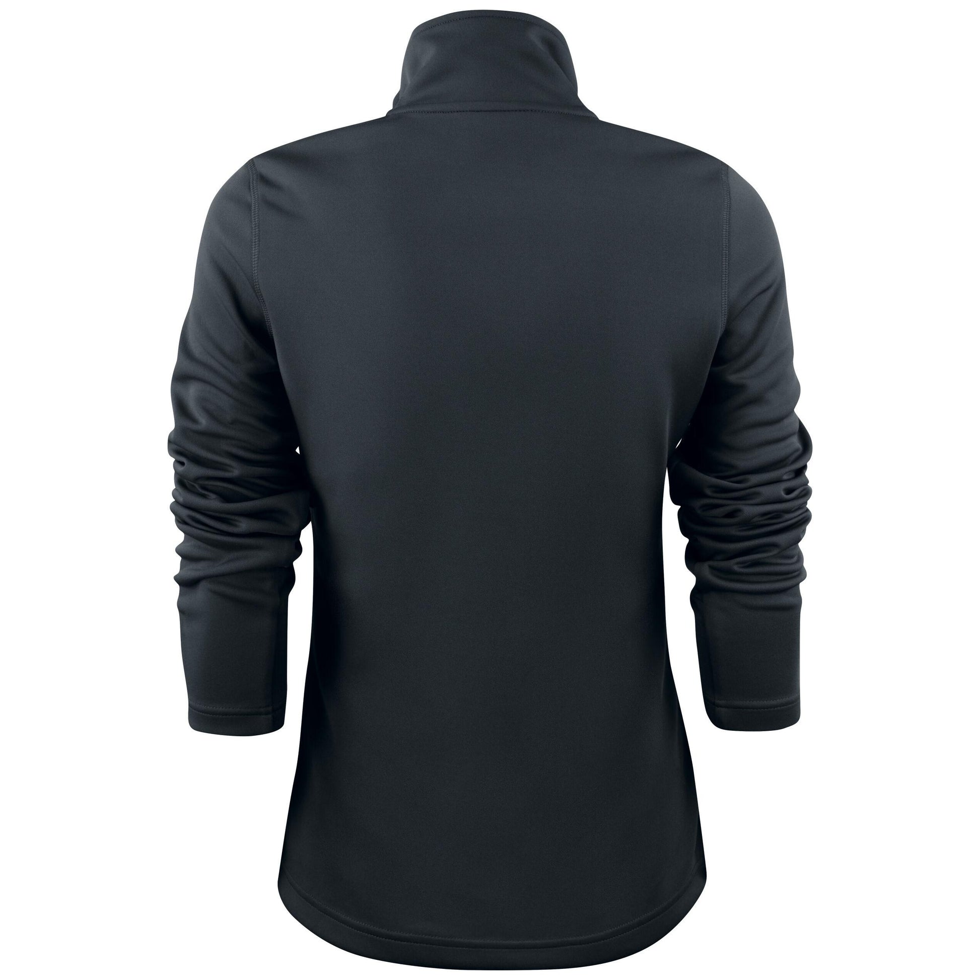 Black - Back - Printer RED Womens-Ladies Powerslide Zipped Sweat Jacket
