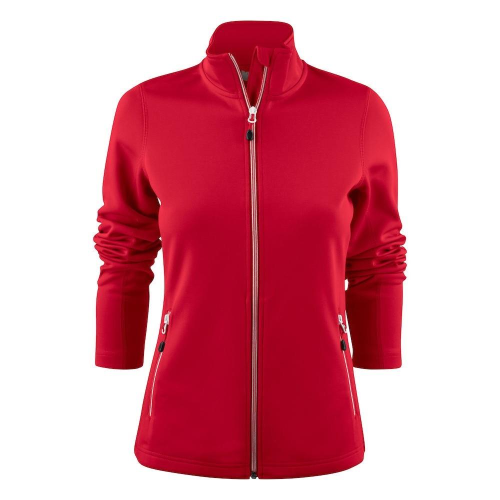Red - Front - Printer RED Womens-Ladies Powerslide Zipped Sweat Jacket