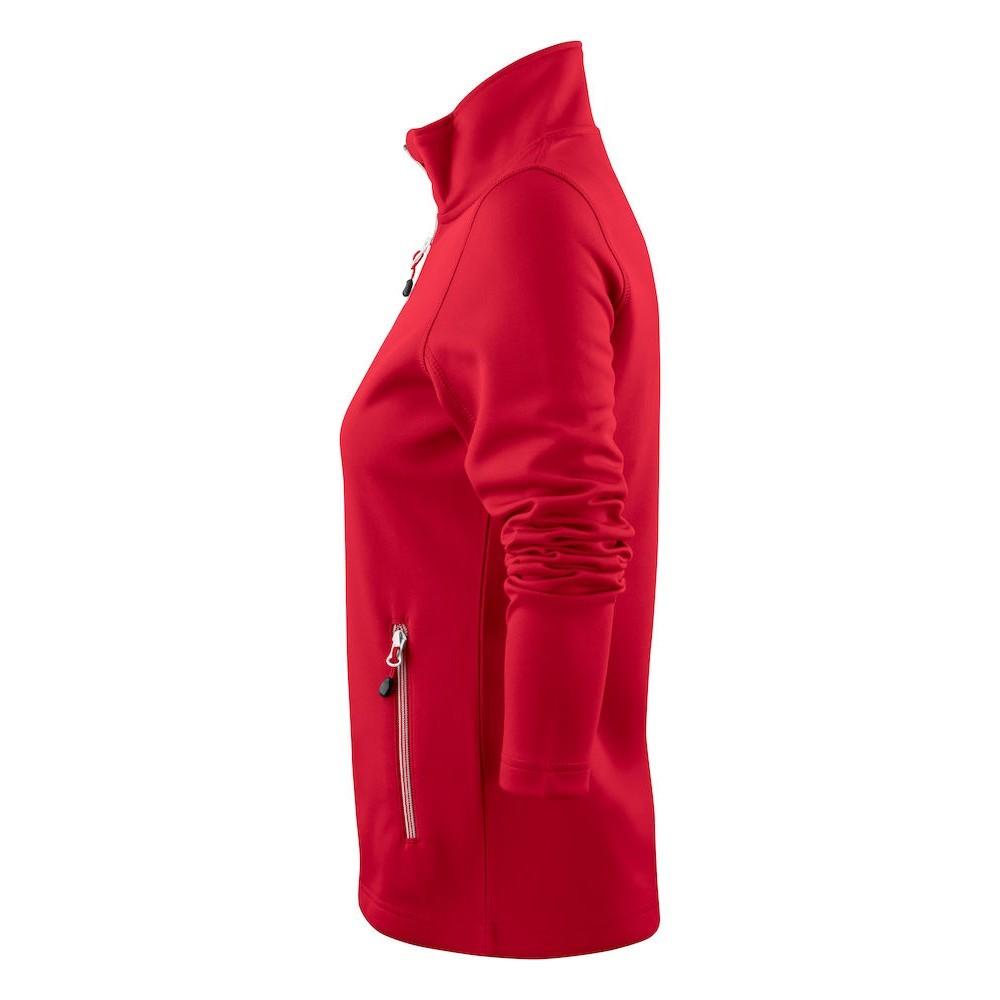 Red - Back - Printer RED Womens-Ladies Powerslide Zipped Sweat Jacket