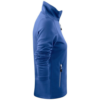 Blue - Side - Printer RED Womens-Ladies Powerslide Zipped Sweat Jacket