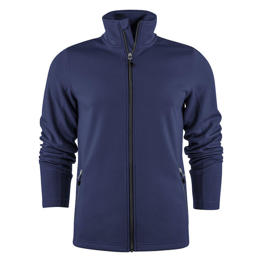 Navy - Front - Printer RED Mens Powerslide Sweat Jacket