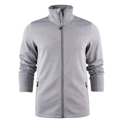 Grey Melange - Front - Printer RED Mens Powerslide Sweat Jacket