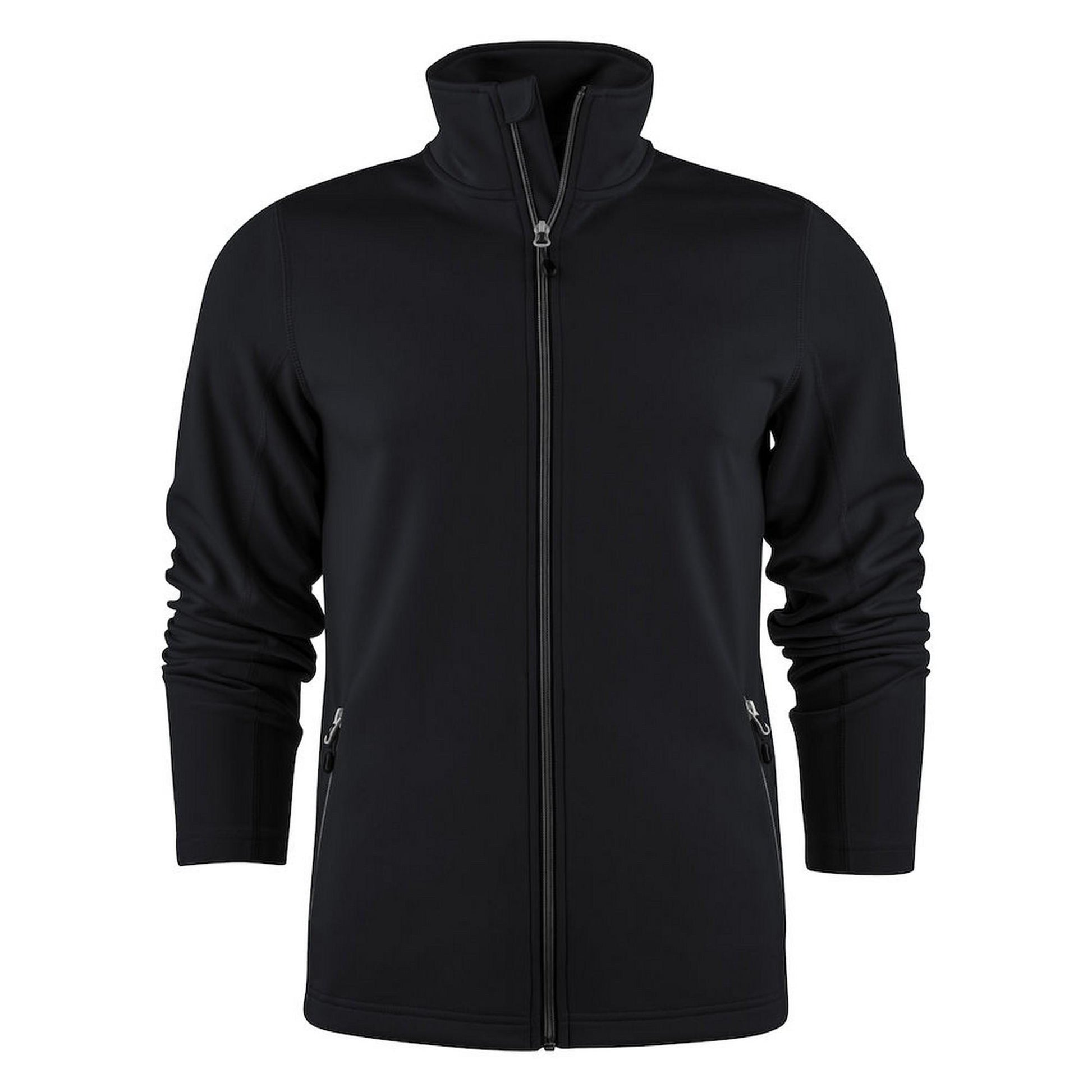Black - Front - Printer RED Mens Powerslide Sweat Jacket