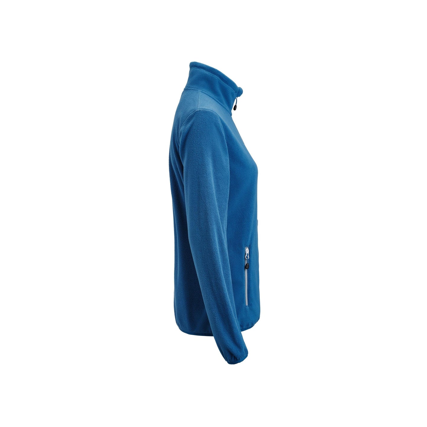 Bright Blue - Side - Printer RED Womens-Ladies Twohand Fleece Jacket