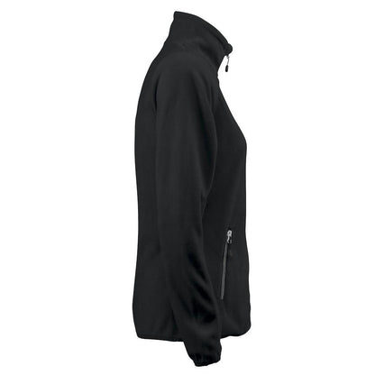 Black - Side - Printer RED Womens-Ladies Twohand Fleece Jacket