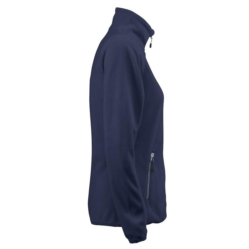Navy - Side - Printer RED Womens-Ladies Twohand Fleece Jacket