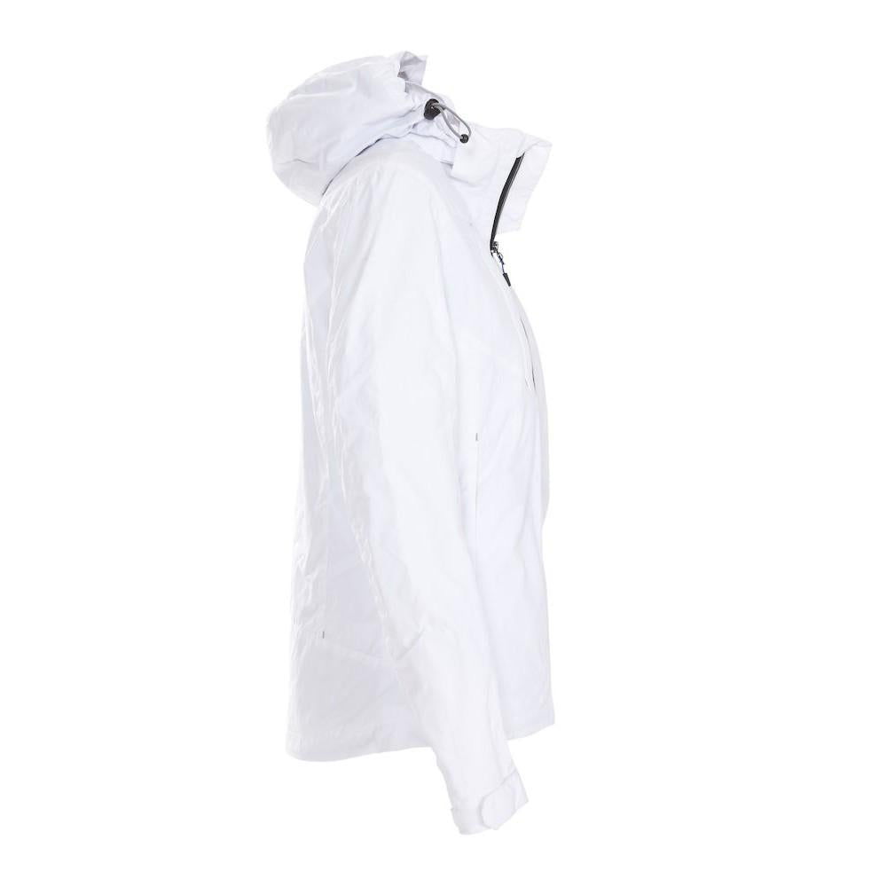 White - Side - Printer Womens-Ladies Water Repellent Jacket