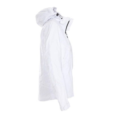 White - Side - Printer Womens-Ladies Water Repellent Jacket