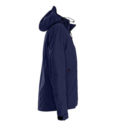 Navy - Side - Printer Womens-Ladies Water Repellent Jacket