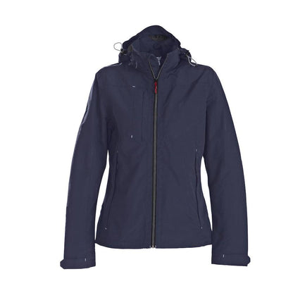 Navy - Front - Printer Womens-Ladies Water Repellent Jacket