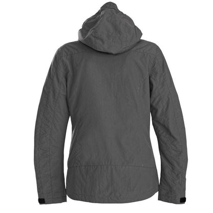 Steel Grey - Back - Printer Womens-Ladies Water Repellent Jacket
