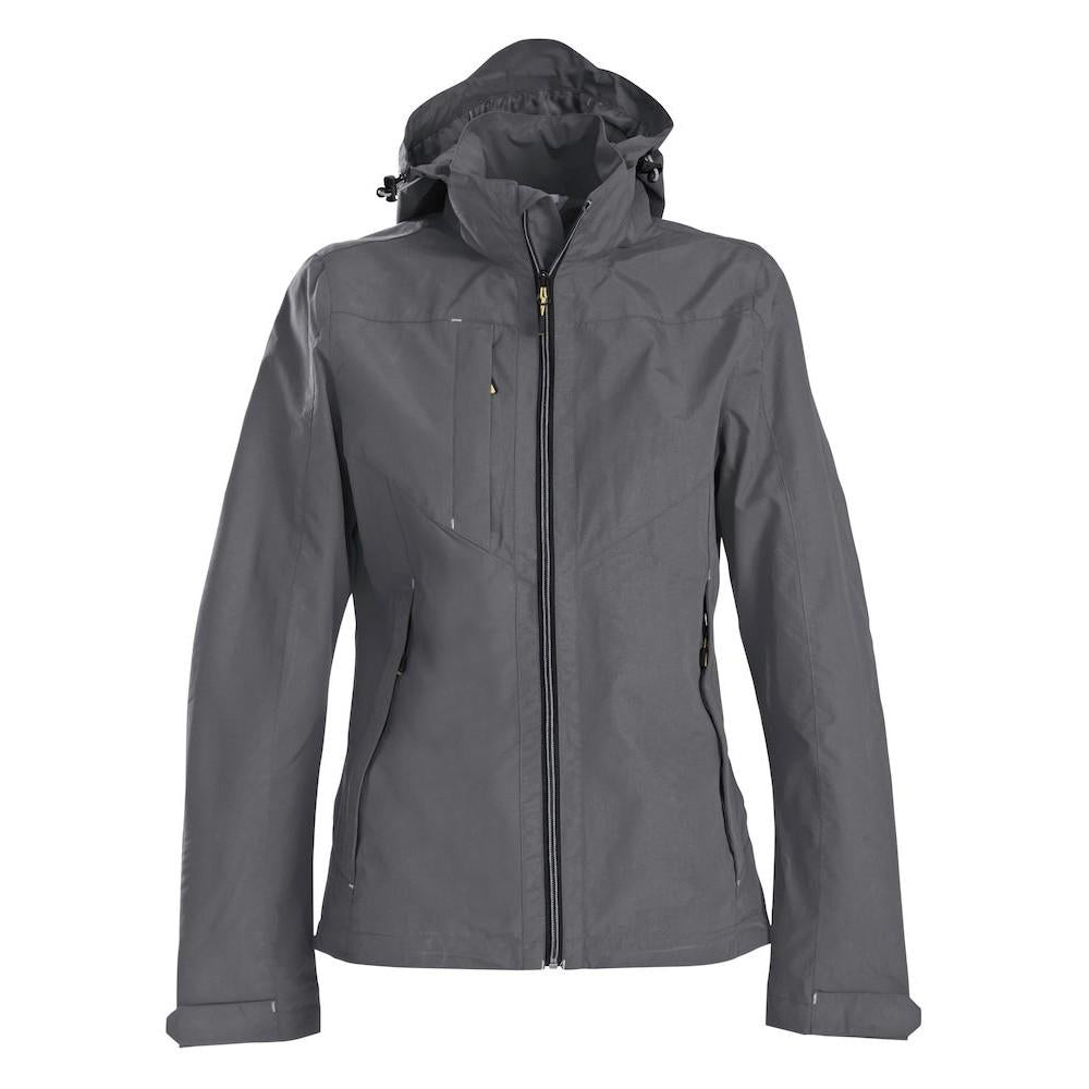 Steel Grey - Front - Printer Womens-Ladies Water Repellent Jacket