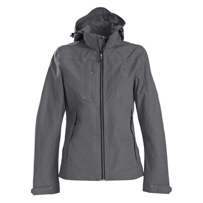 Steel Grey - Front - Printer Womens-Ladies Water Repellent Jacket