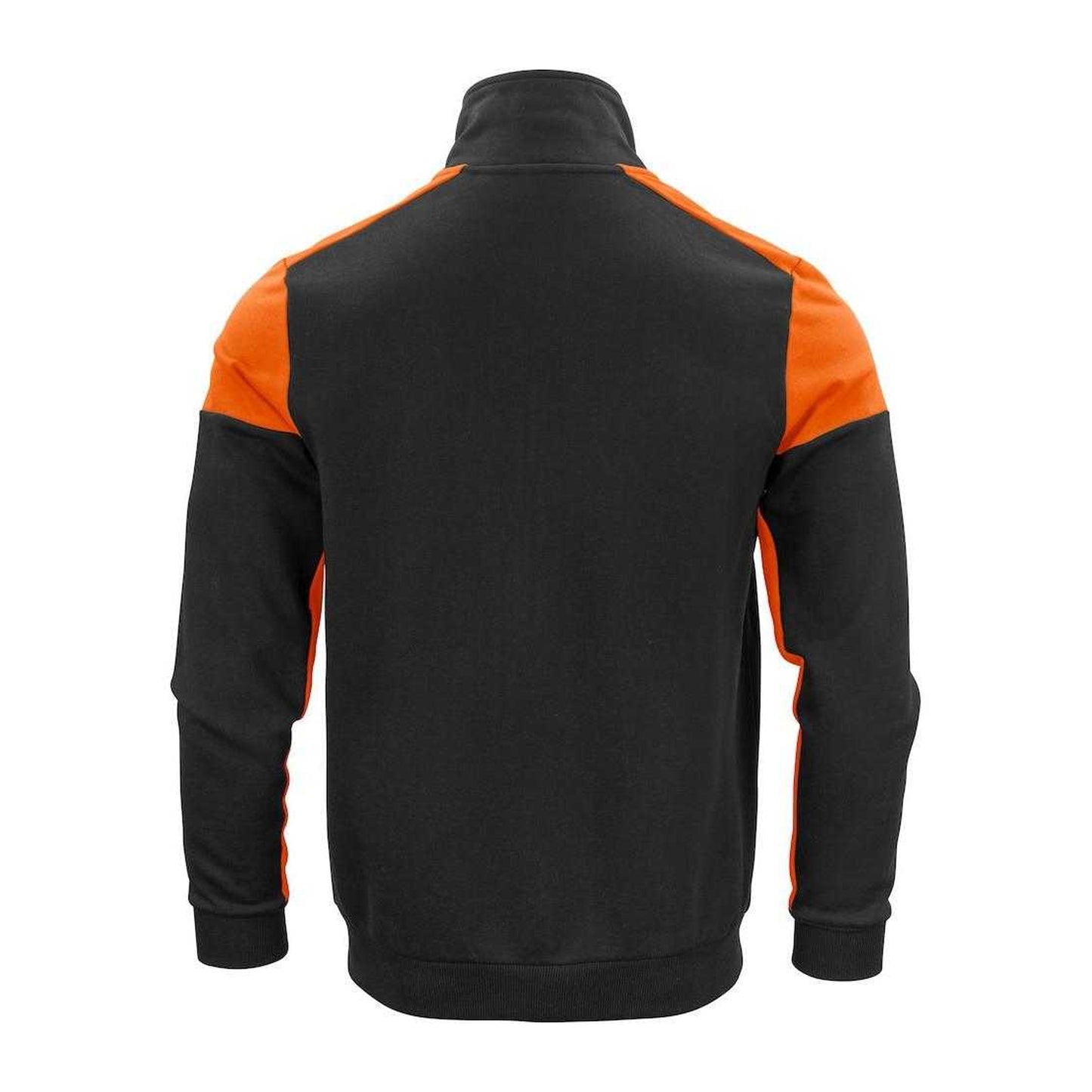 Black-Orange - Back - Printer PRIME Mens Sweatshirt