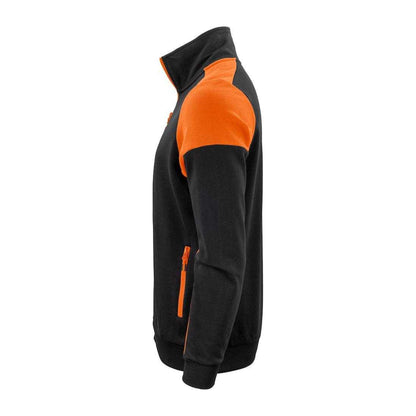 Black-Orange - Side - Printer PRIME Mens Sweatshirt