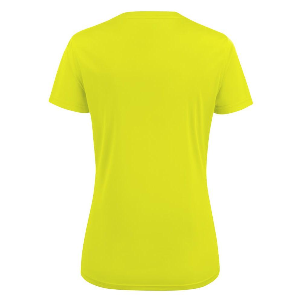 Bright Yellow - Back - Printer RED Womens-Ladies Run T-Shirt