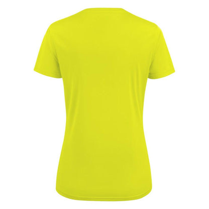 Bright Yellow - Back - Printer RED Womens-Ladies Run T-Shirt
