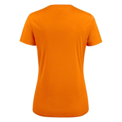 Orange - Back - Printer RED Womens-Ladies Run T-Shirt