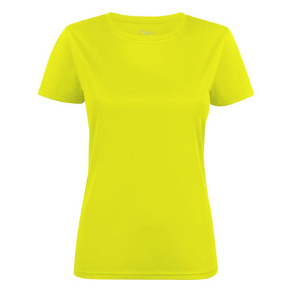 Bright Yellow - Front - Printer RED Womens-Ladies Run T-Shirt
