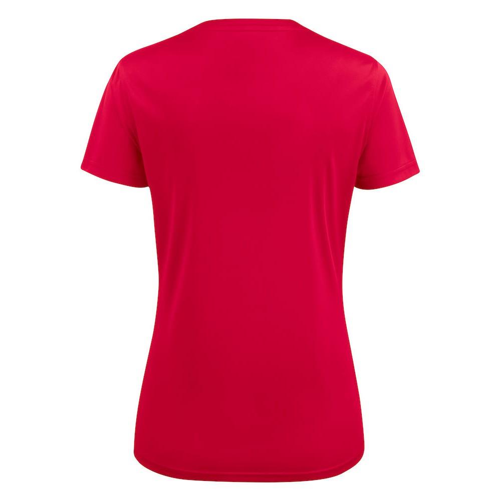 Red - Back - Printer RED Womens-Ladies Run T-Shirt