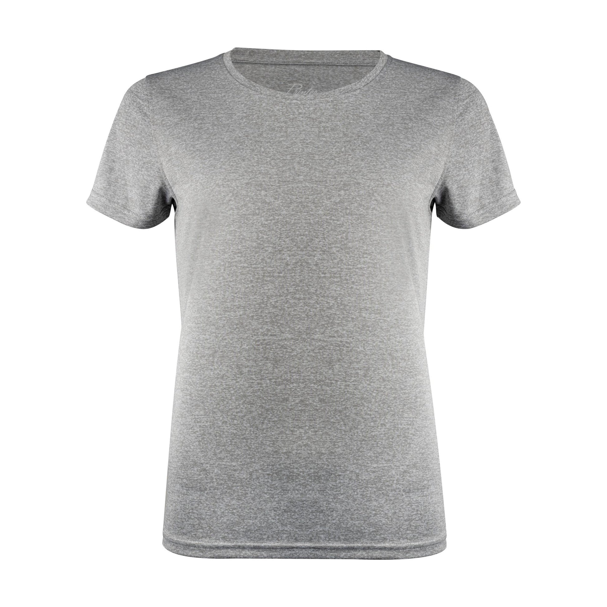 Grey Melange - Back - Printer RED Womens-Ladies Run T-Shirt