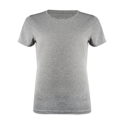 Grey Melange - Back - Printer RED Womens-Ladies Run T-Shirt