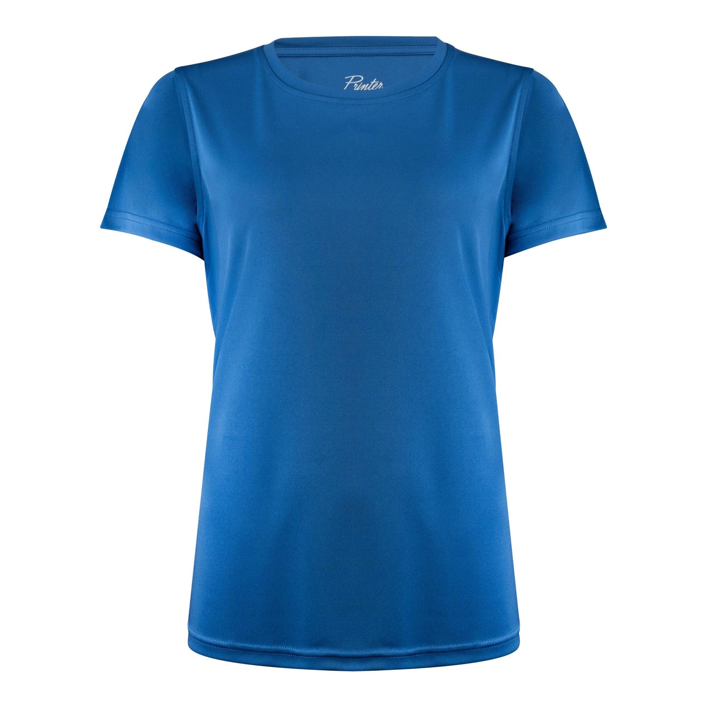 Bright Blue - Back - Printer RED Womens-Ladies Run T-Shirt