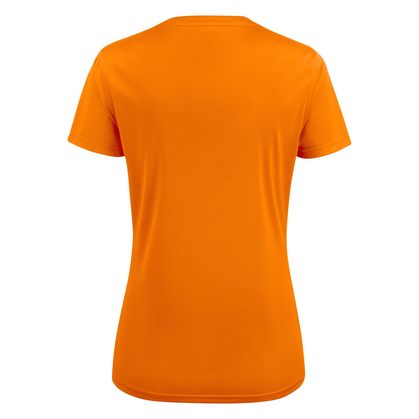 Bright Orange - Side - Printer RED Womens-Ladies Run T-Shirt