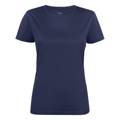 Navy - Front - Printer RED Womens-Ladies Run T-Shirt
