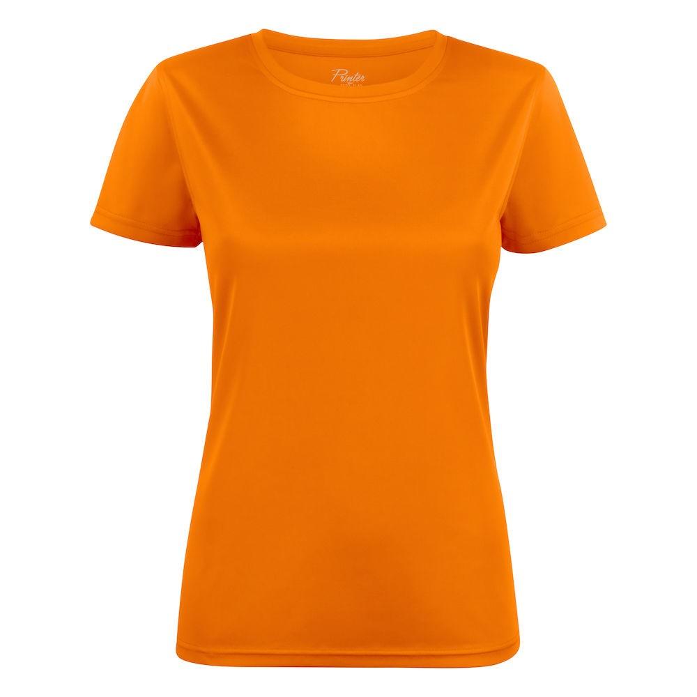 Orange - Front - Printer RED Womens-Ladies Run T-Shirt