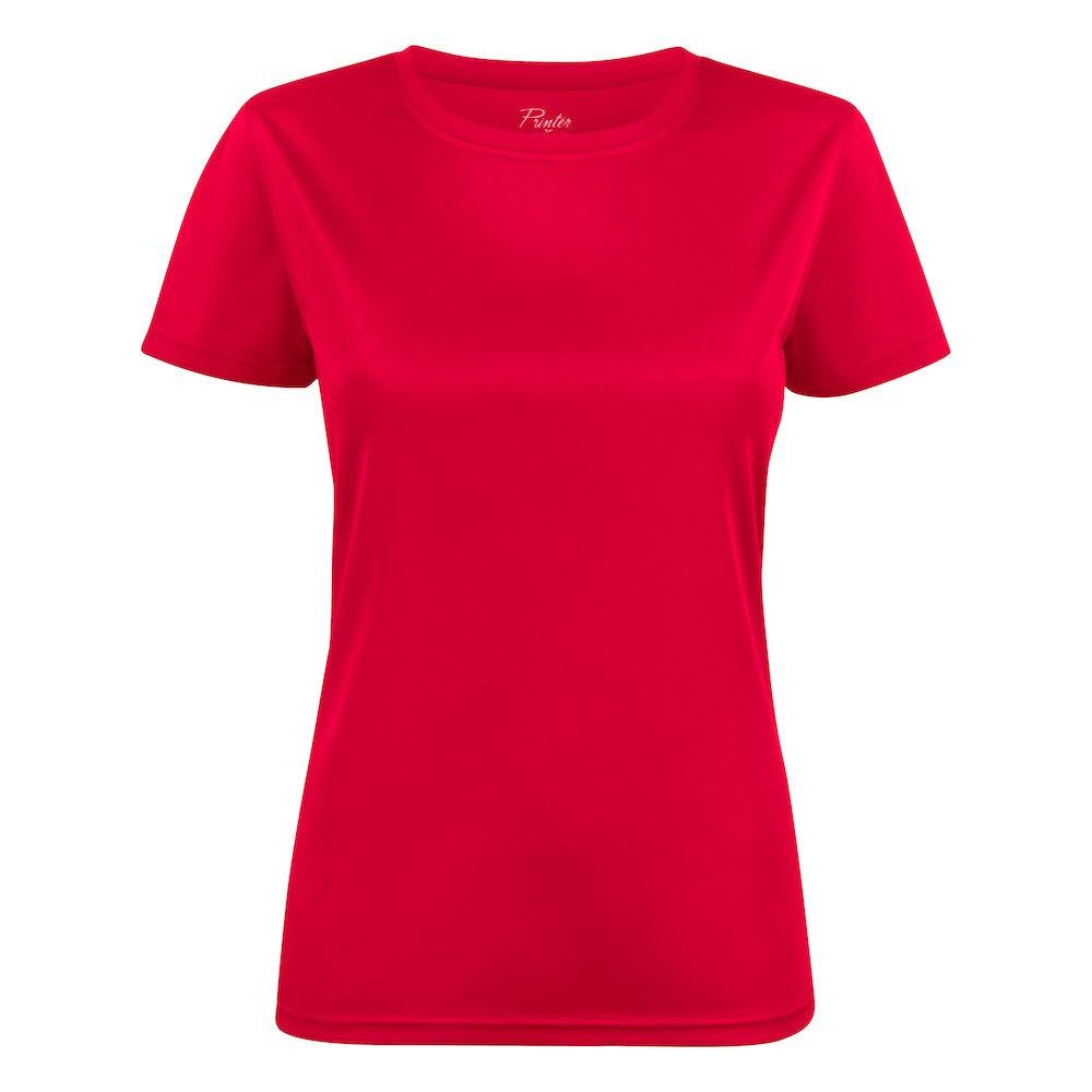 Red - Front - Printer RED Womens-Ladies Run T-Shirt