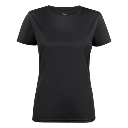 Black - Front - Printer RED Womens-Ladies Run T-Shirt