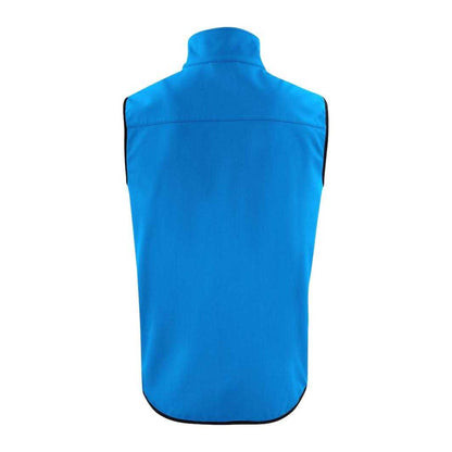 Ocean Blue - Back - Printer Mens Trial Softshell Body Warmer