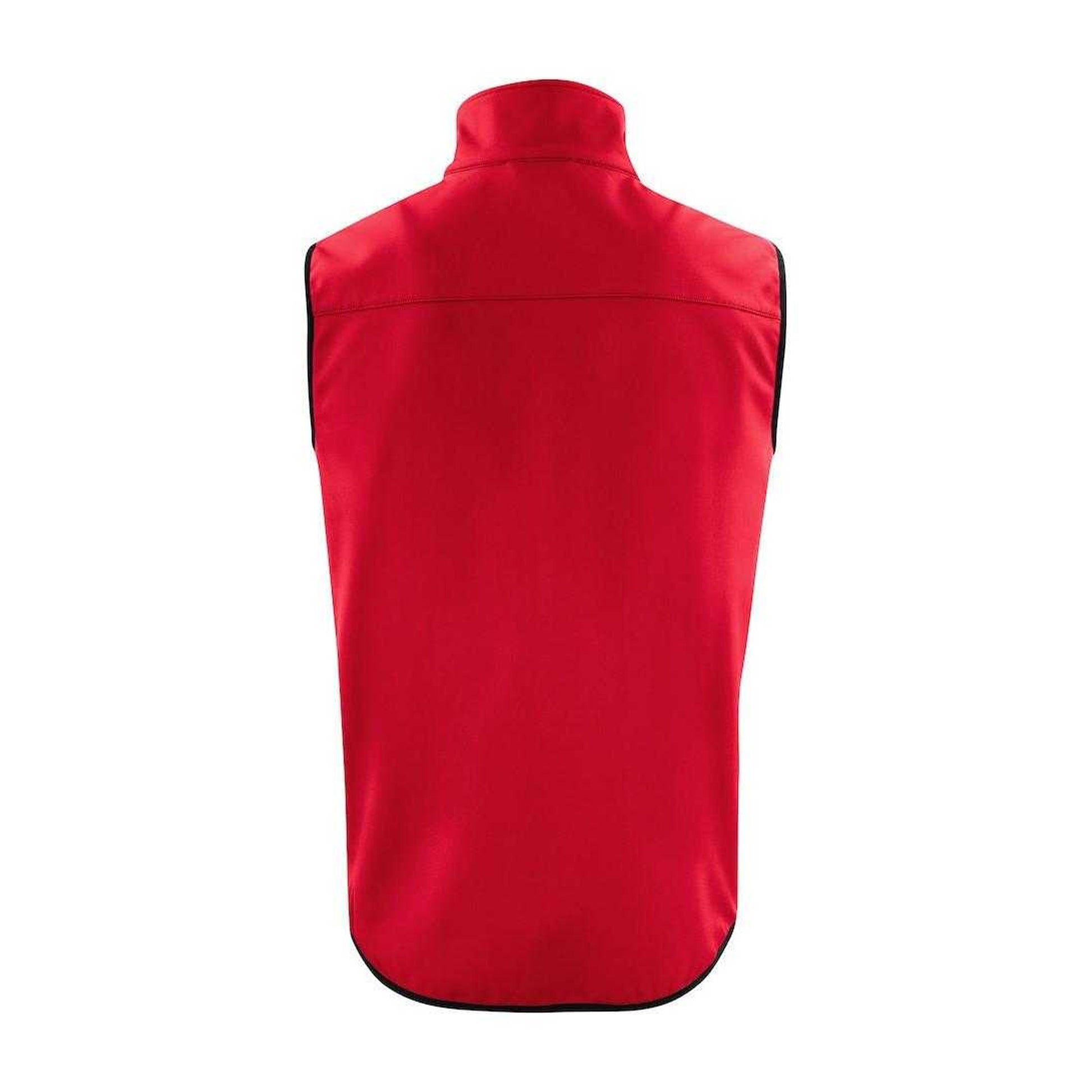 Red - Back - Printer Mens Trial Softshell Body Warmer
