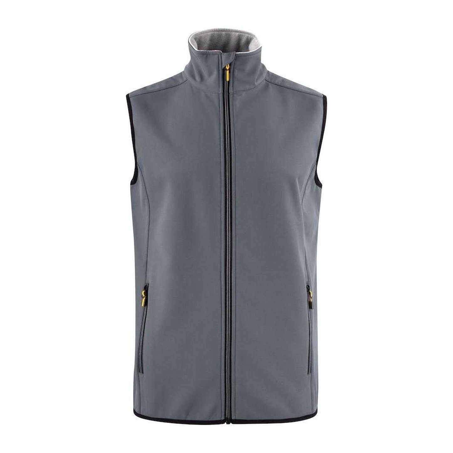 Steel Grey - Front - Printer Mens Trial Softshell Body Warmer